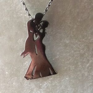 One of a kind numbered Dancing Tango pendant
